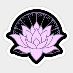 Lotus Flower Purple Lavender Sticker